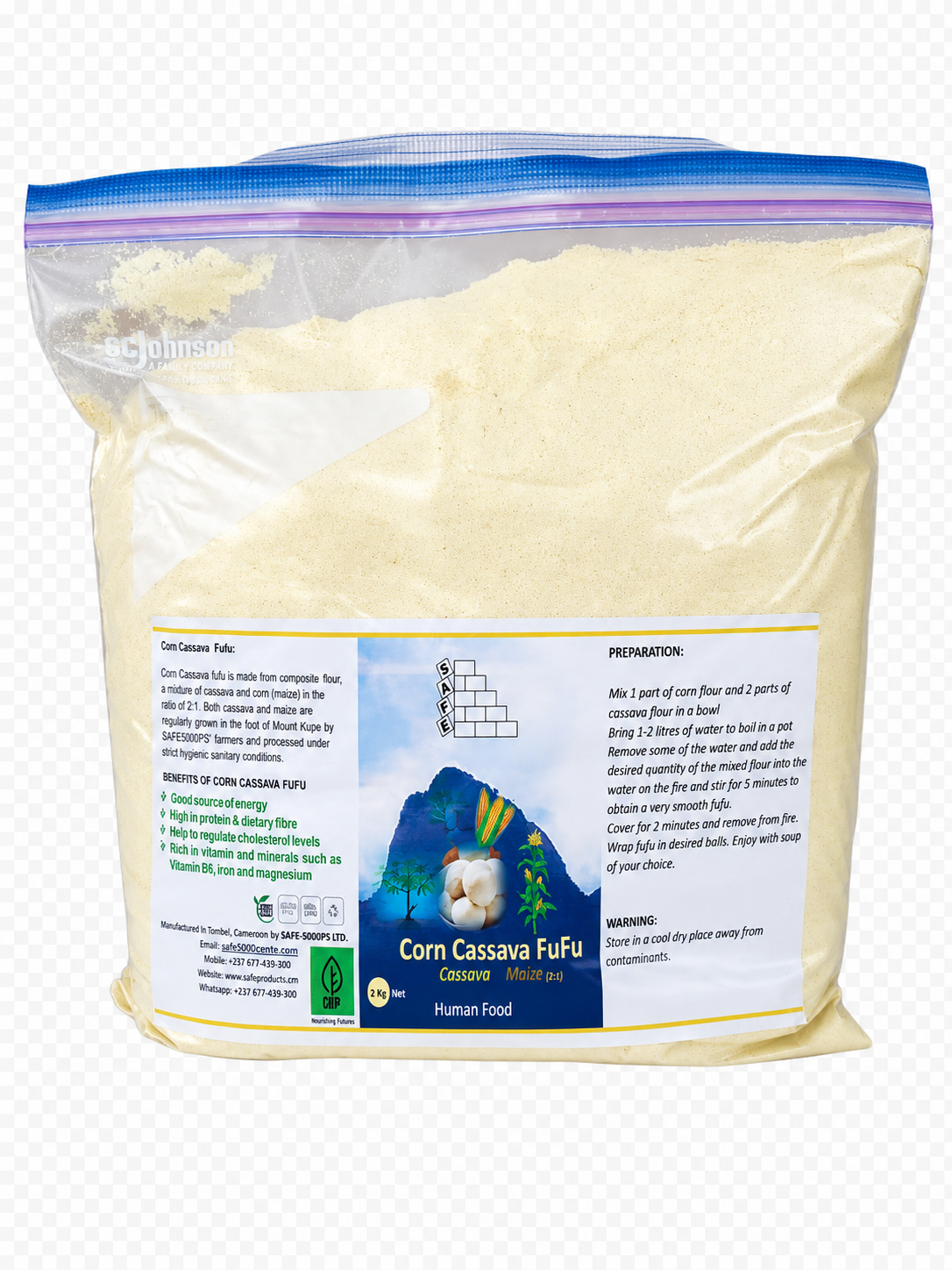 Corn-Cassava fufu